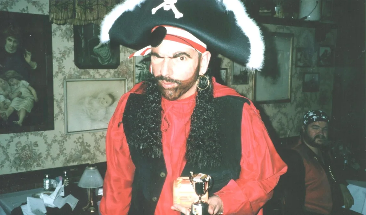 Twisted Tiki Pirate Party - Mystery Mixers Pirate at a mystery party event hosted by Mystery Mixers in Tampa, Florida